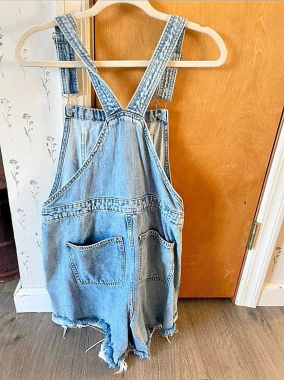 Denim Short Overalls - Picture 4 of 5